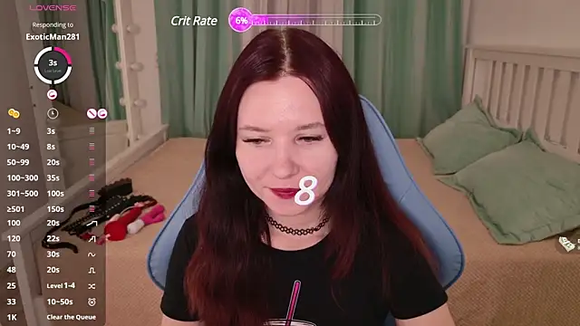 Snapshot of LissMoon chatting on 01.20.25 LissMoon online show from 01.20.25