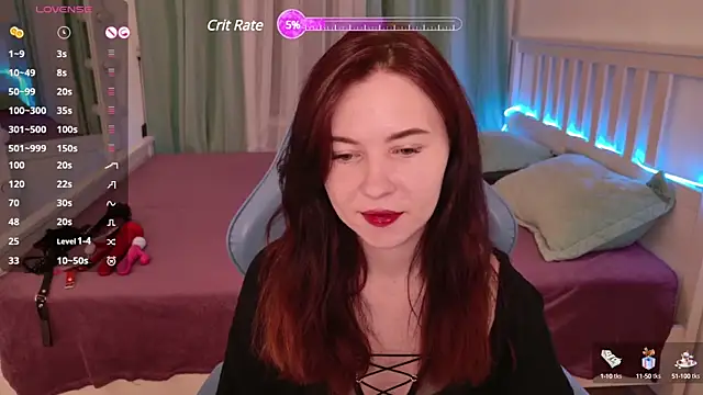 Snapshot of LissMoon chatting on 02.13.25 LissMoon online show from 02.13.25
