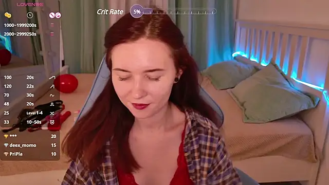 Snapshot of LissMoon chatting on 02.14.25 LissMoon online show from 02.14.25