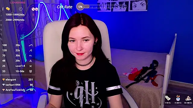 Snapshot of LissMoon chatting on 02.22.25 LissMoon online show from 02.22.25