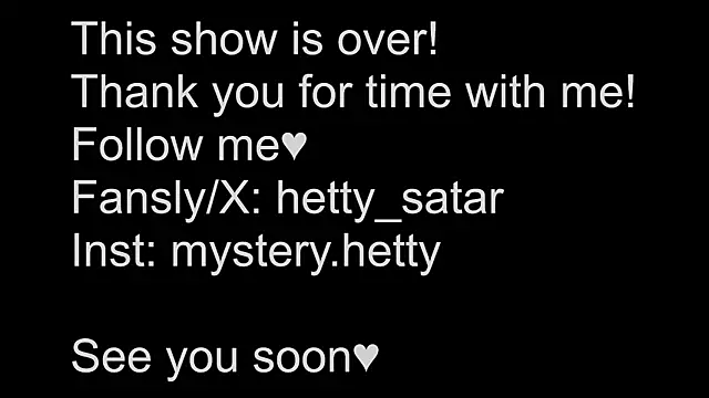 Hetty satar online show from 03.16.25