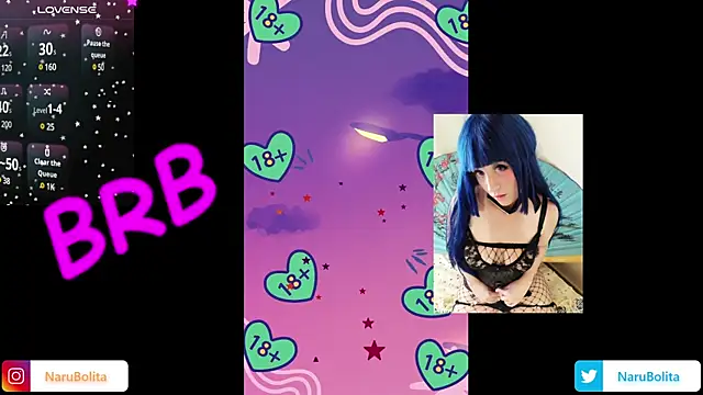 Snapshot of NaruBolita chatting on 01.22.25 NaruBolita online show from 01.22.25